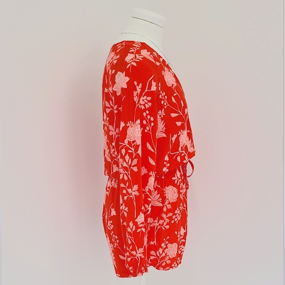 H&M Long Sleeve Floral Romper - Women's US 4 - Picture 2 of 5